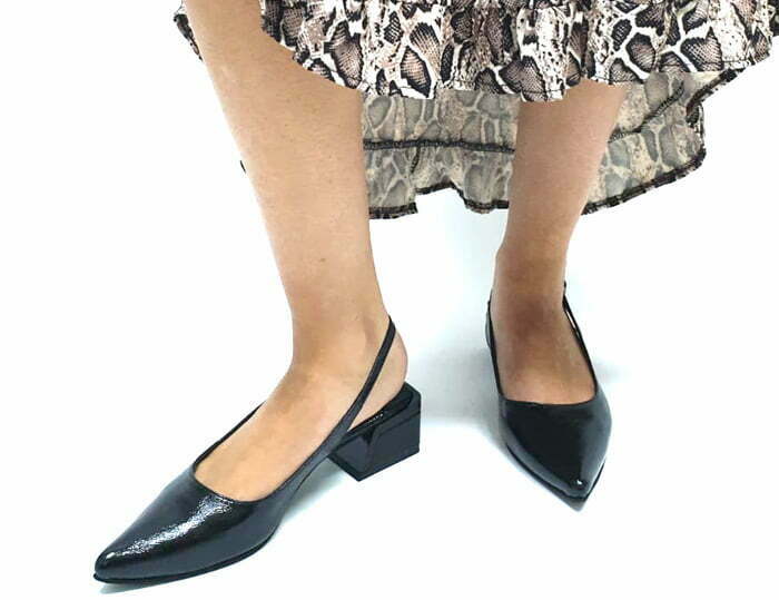 נעלי עקב לנשים – דגם סלינה - שחור.