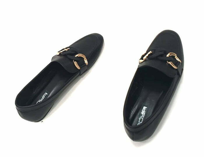 נעלי מוקסין לנשים – דגם ברונו- שחור.