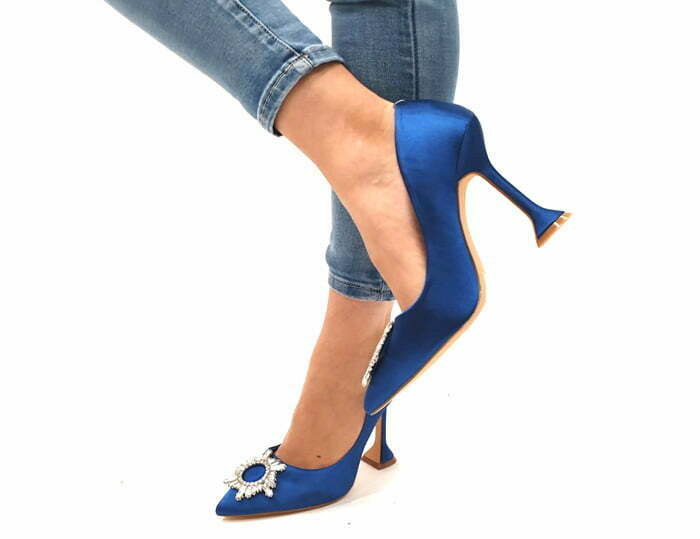 נעלי עקב לנשים – דגם עומר כחול.