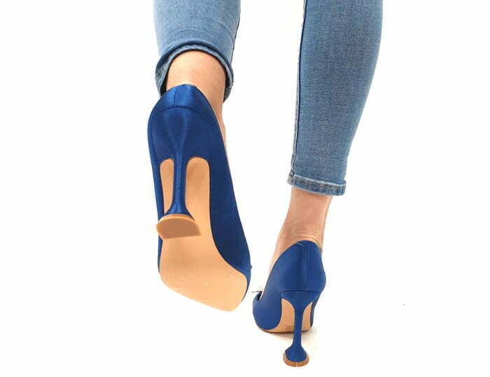 נעלי עקב לנשים – דגם עומר כחול.