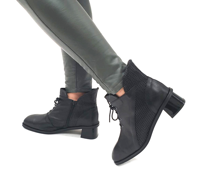 מגפונים לנשים - דגם אנני בצבע שחור-נעלי נשים OUTLET - חורף